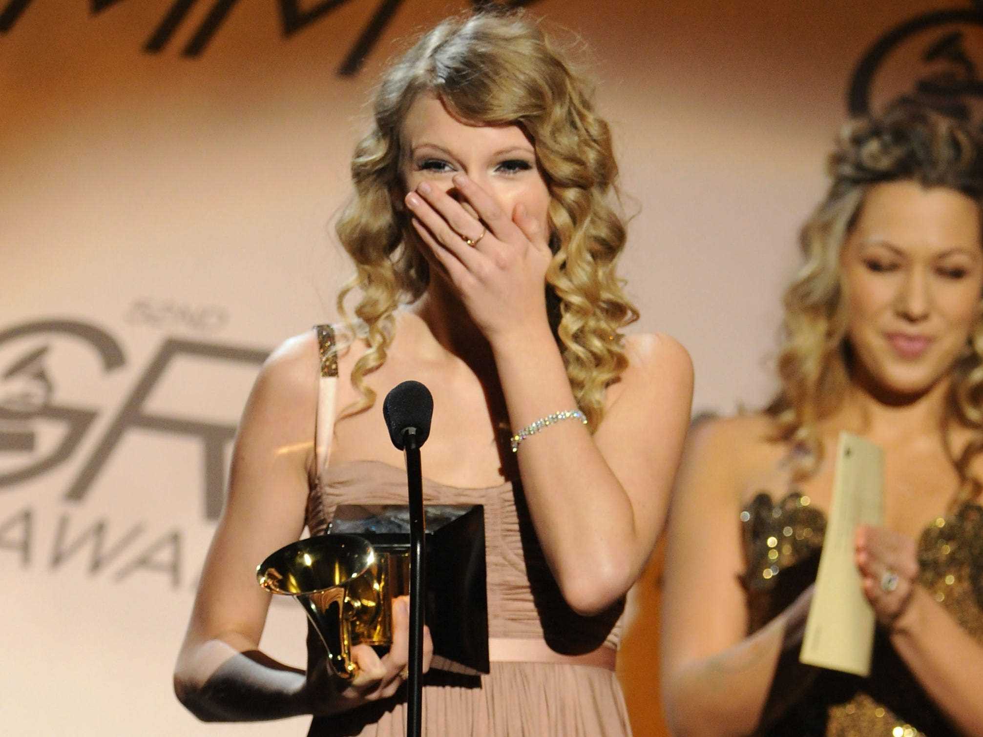 Taylor Swift gewann 2010 ihren ersten Grammy Award