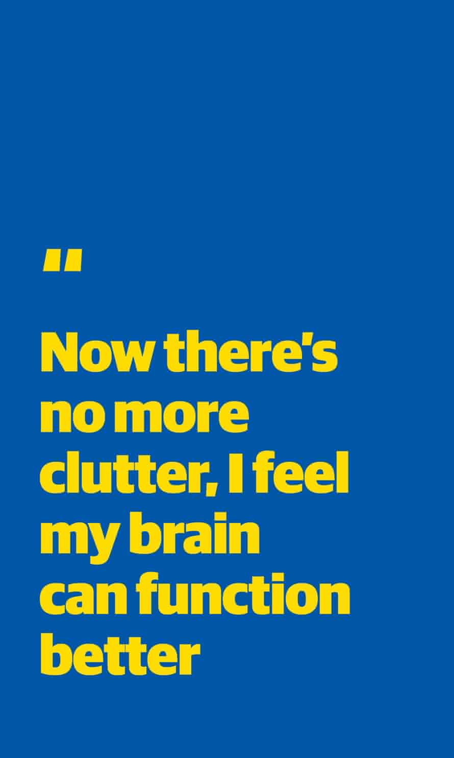 Zitat: „Jetzt gibt es kein Durcheinander mehr, ich habe das Gefühl, dass mein Gehirn besser funktionieren kann“