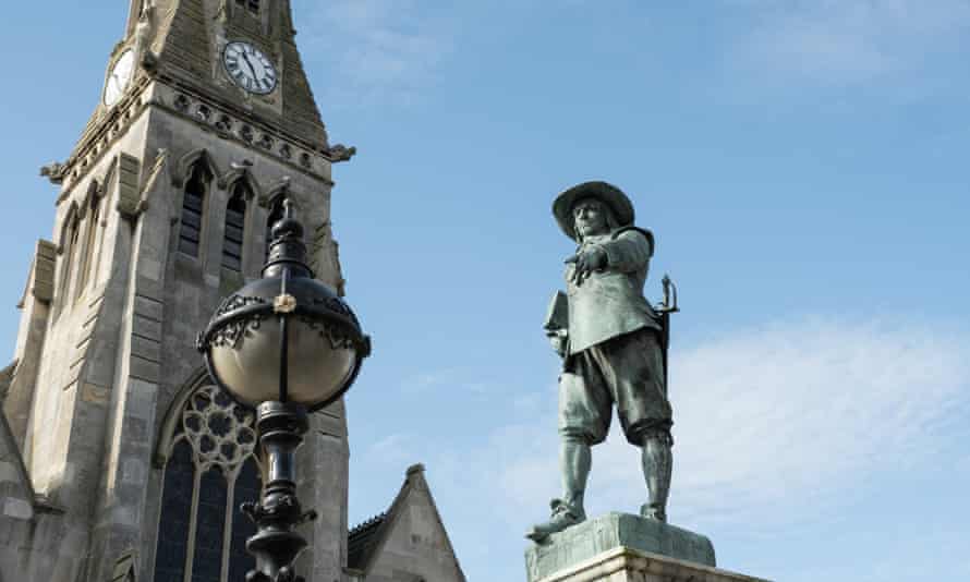 Oliver Cromwell-Statue in St. Ives.