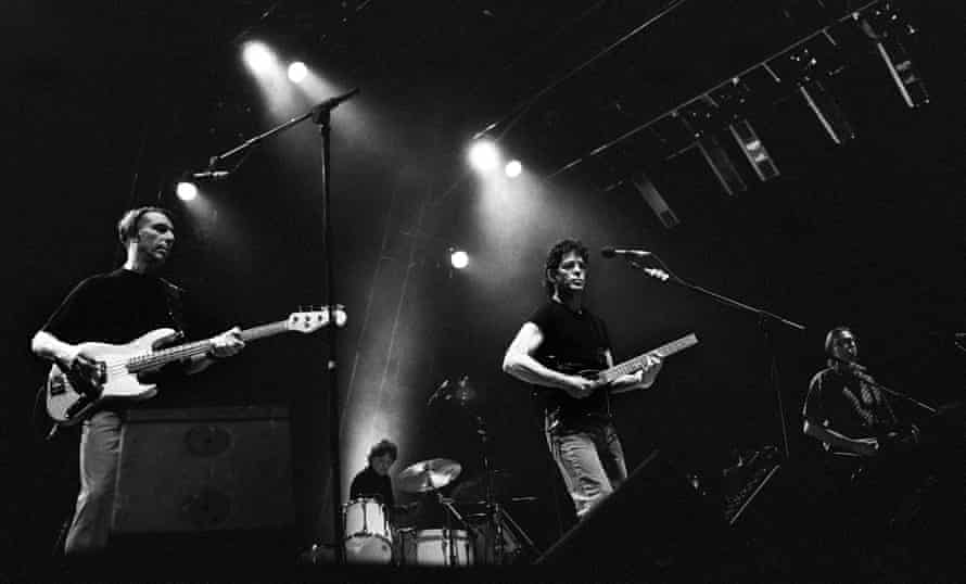 The Velvet Underground in Rotterdam im Jahr 1993 … John Cale, Maureen Tucker, Lou Reed und Sterling Morrison.