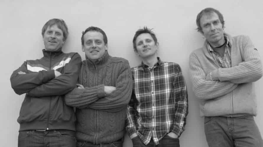 Rick, Harry, Pete, Simon, abgebildet in Wales, 2013.