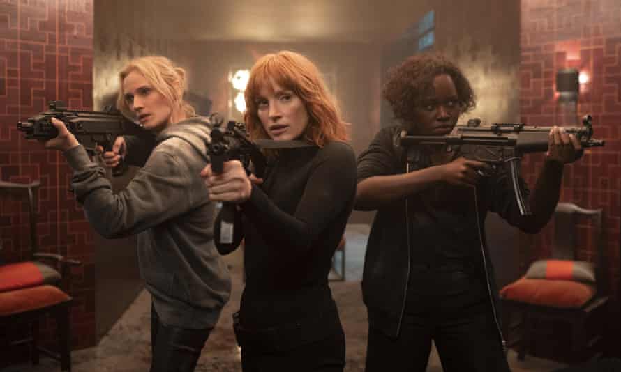 Diane Kruger, Jessica Chastain und Lupita Nyong’o in „The 355“.