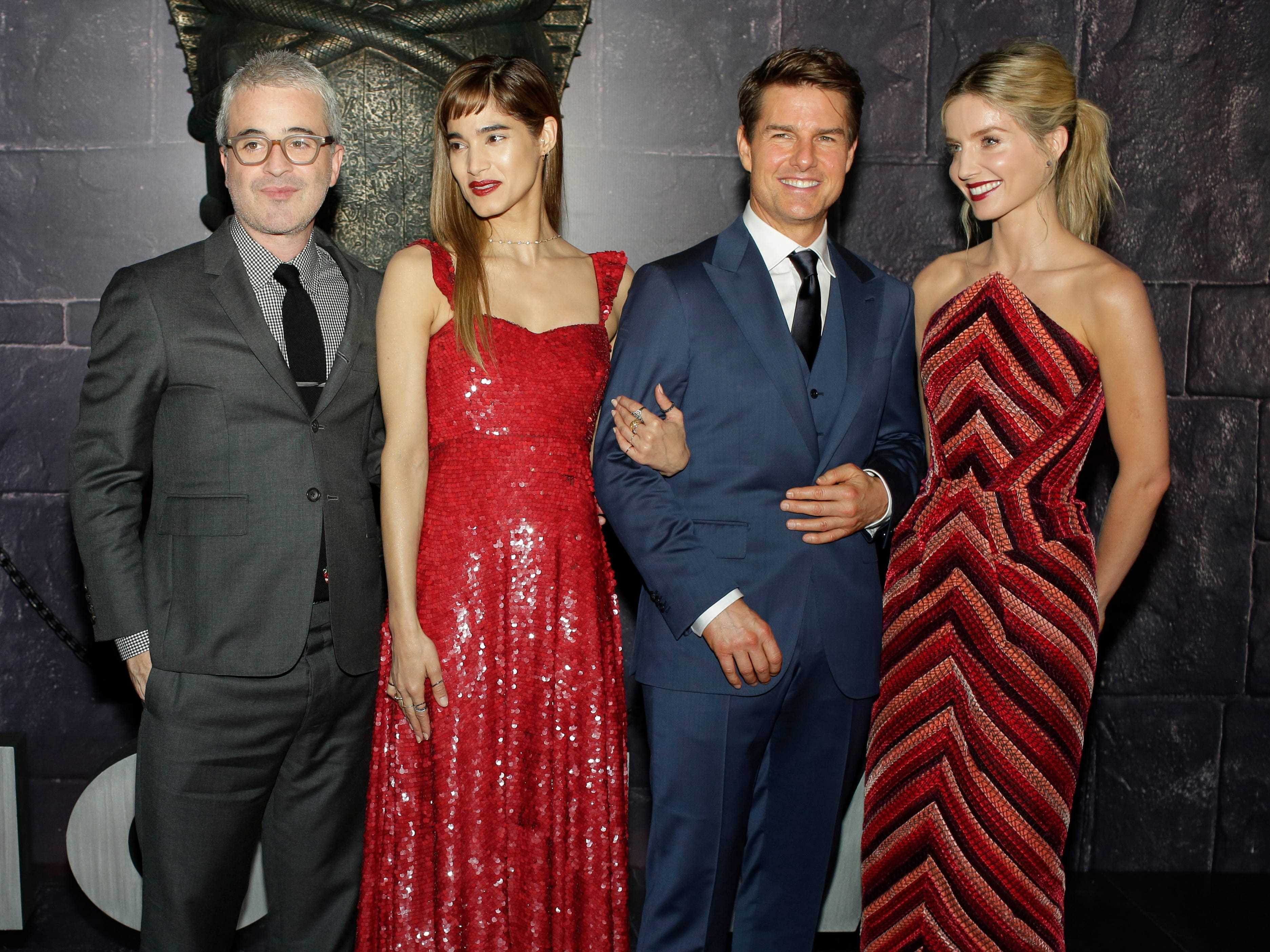 Alex Kurtzman, Sofia Boutella, Tom Cruise und Annabelle Wallis von The Mummy