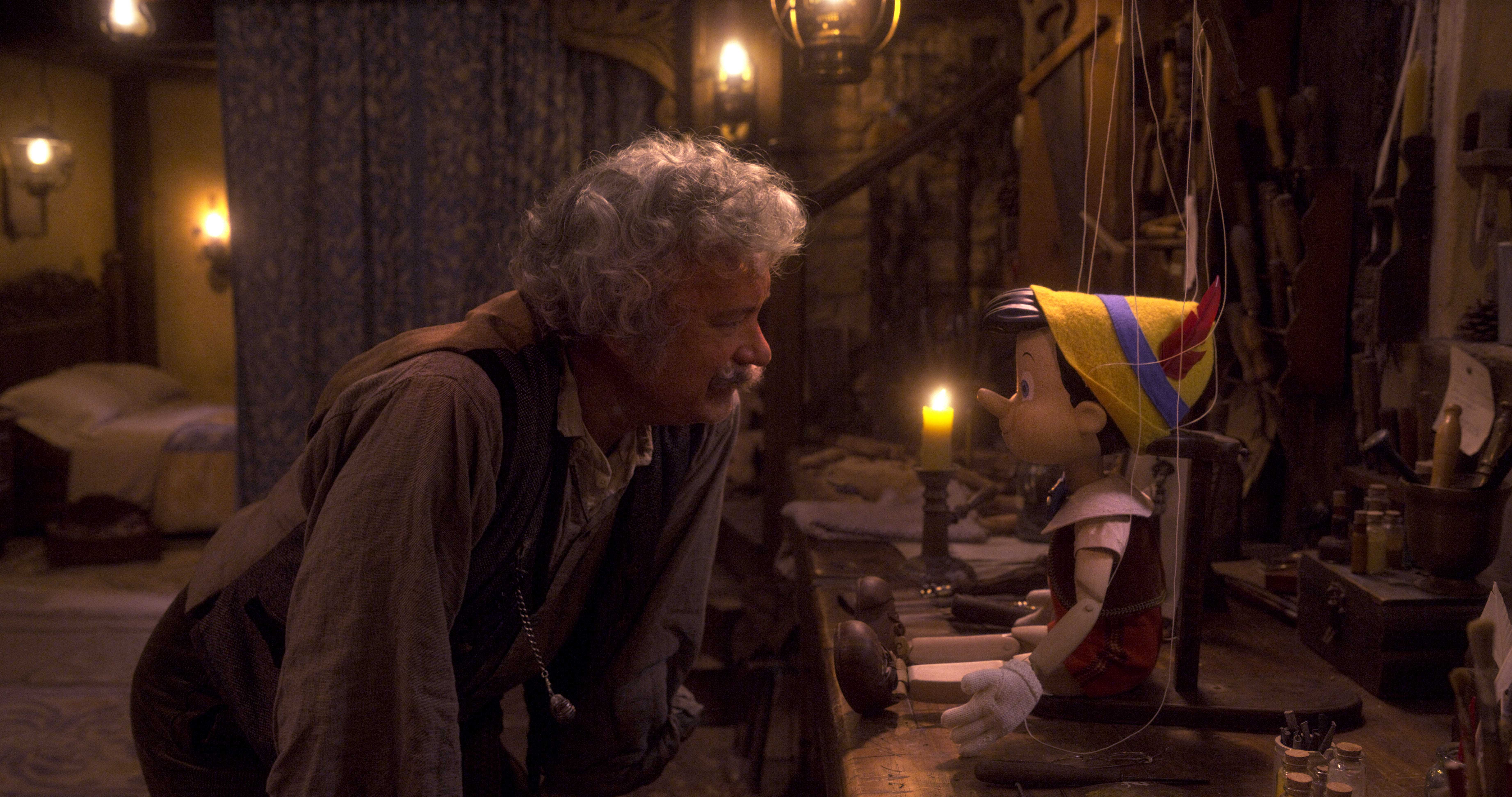 Tom Hanks als Geppetto in Pinocchio