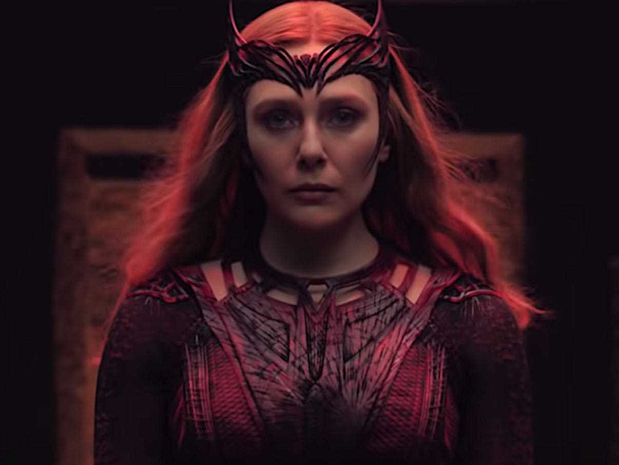 Elizabeth Olsen als Scharlachrote Hexe in „Doctor Strange in the Multiverse of Madness“.