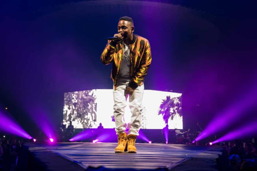 Kendrick Lamar auf der Bühne in LA im Jahr 2013