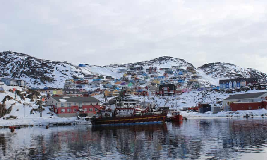 Qaqortoq, die größte Stadt in Südgrönland.