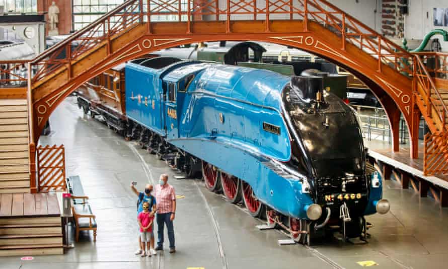 Die Mallard-Lokomotive im National Railway Museum.