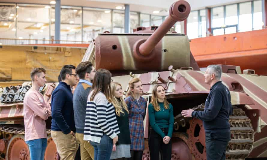 Gruppenführung im Panzermuseum in Dorset