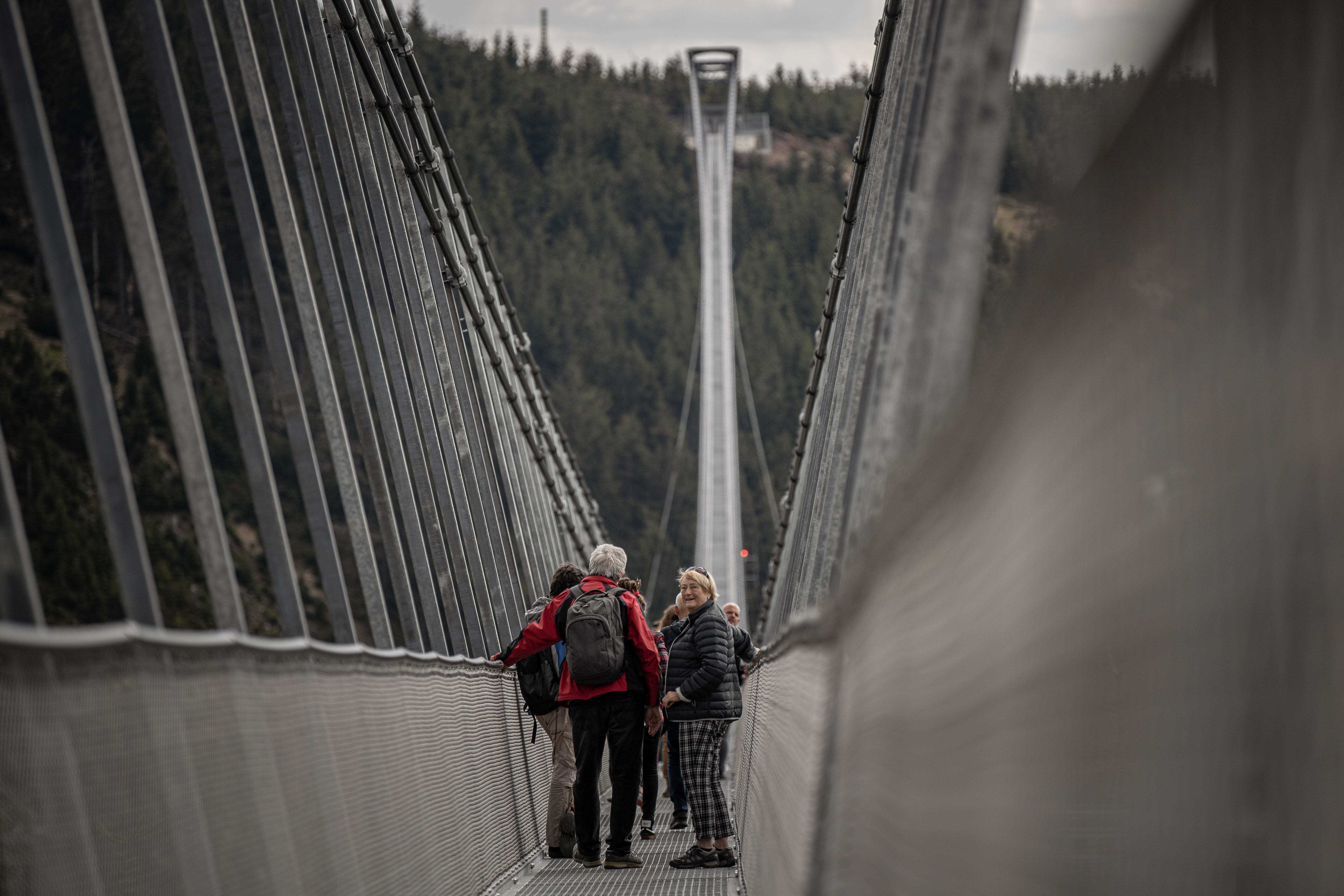 Sky Bridge 721 in Tschechien, die längste Fußgänger-Hängebrücke der Welt