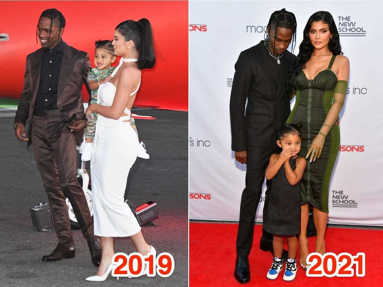 Jenner, Scott und ihre Tochter treten selten gemeinsam auf dem roten Teppich auf.