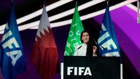 Lise Klaveness machte im März Schlagzeilen, als sie die Entscheidung verurteilte, Katar die Austragung der Weltmeisterschaft zu gestatten.