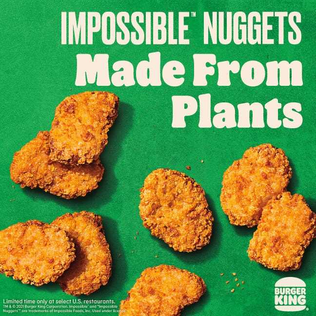 Unmögliche Nuggets von Burger King