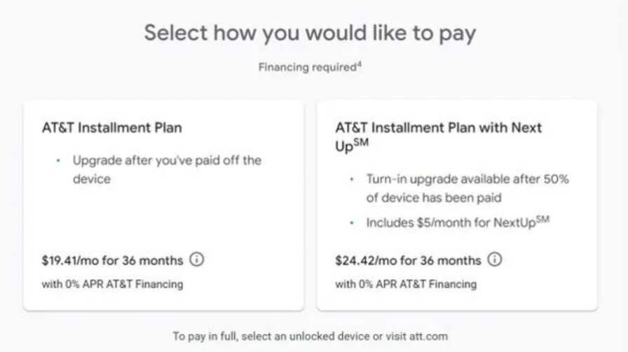 Wählen Sie die AT&T-Variante und erhalten Sie eine SIM-Karte vom Mobilfunkanbieter und finanzieren Sie über 36 statt 24 Monate – Da die Pixel 6-Serie jetzt für AT&T konfiguriert ist, müssen AT&T-Kunden Folgendes wissen