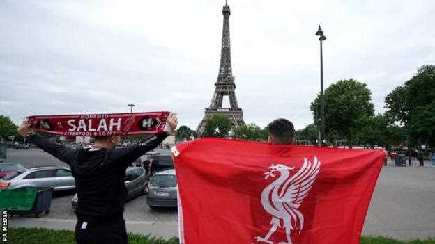 Liverpool-Fans in Paris vor dem Champions-League-Finale 2022 gegen Real Madrid