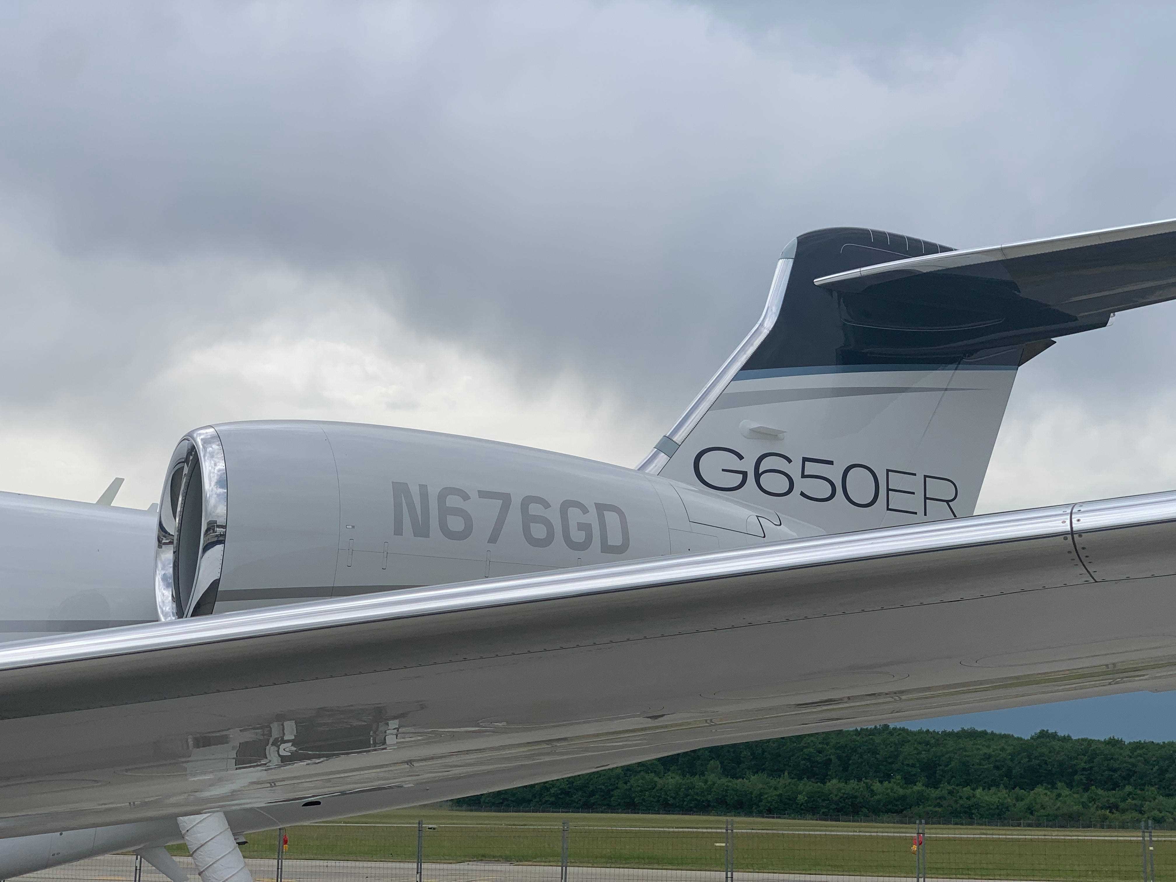Die Gulfstream G650ER.