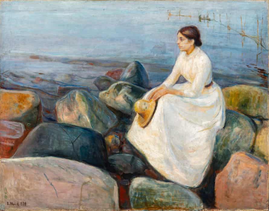 Sommernacht.  Inger am Strand, 1889.
