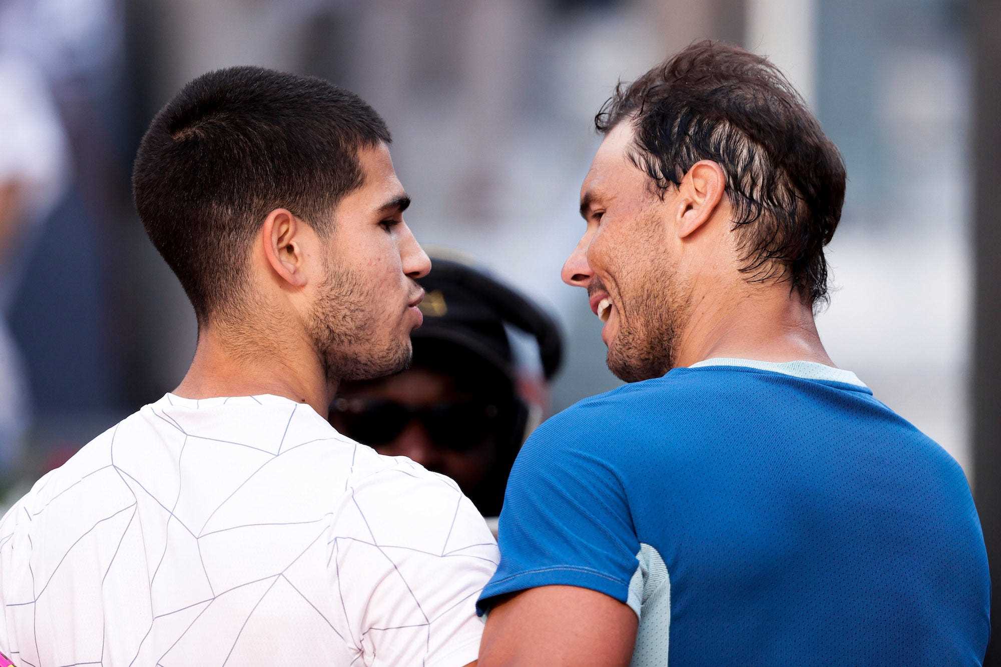 Mutua Madrid Open Carlos Alcaraz, Rafael Nadal während der Mutua Madrid Open
