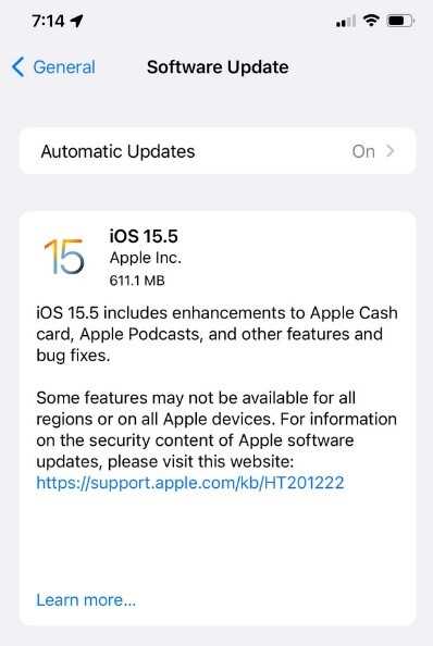 Apple veröffentlicht iOS 15.5 – Neue Funktionen, Fehlerbehebungen und Sicherheitspatches: Apple veröffentlicht iOS 15.5, iPadOS 15.5