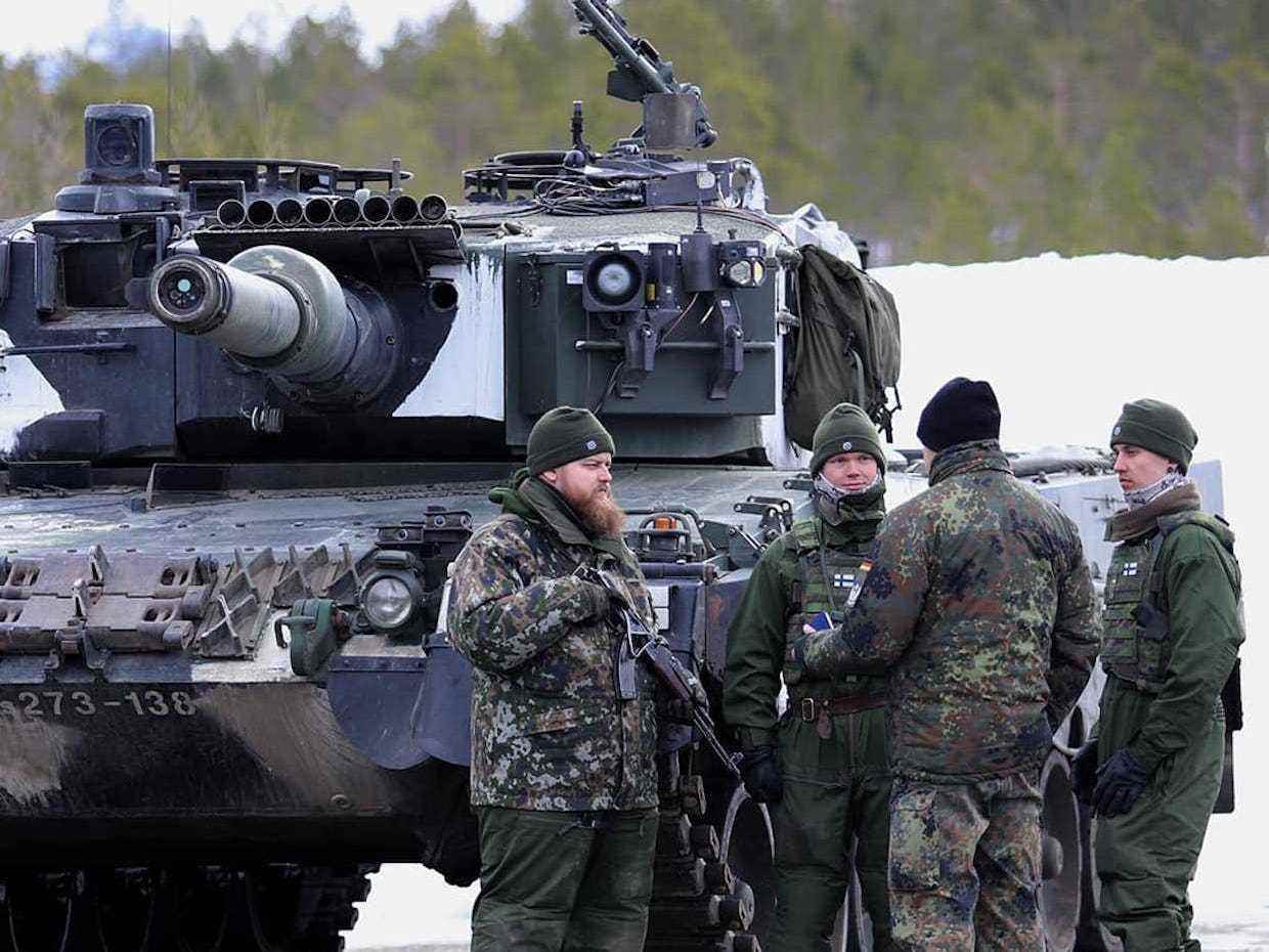 Panzer der schwedischen finnischen Truppen