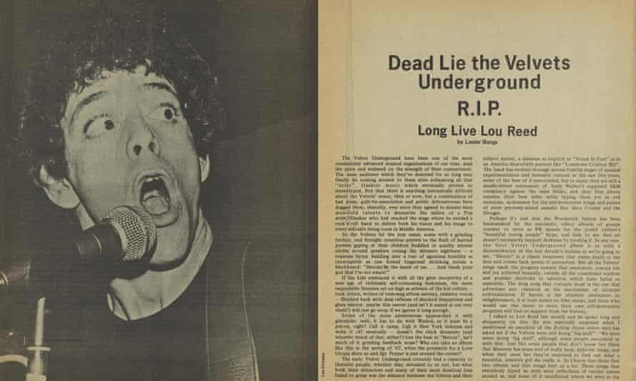 Lester knallt auf Lou Reed, Mai 1971.