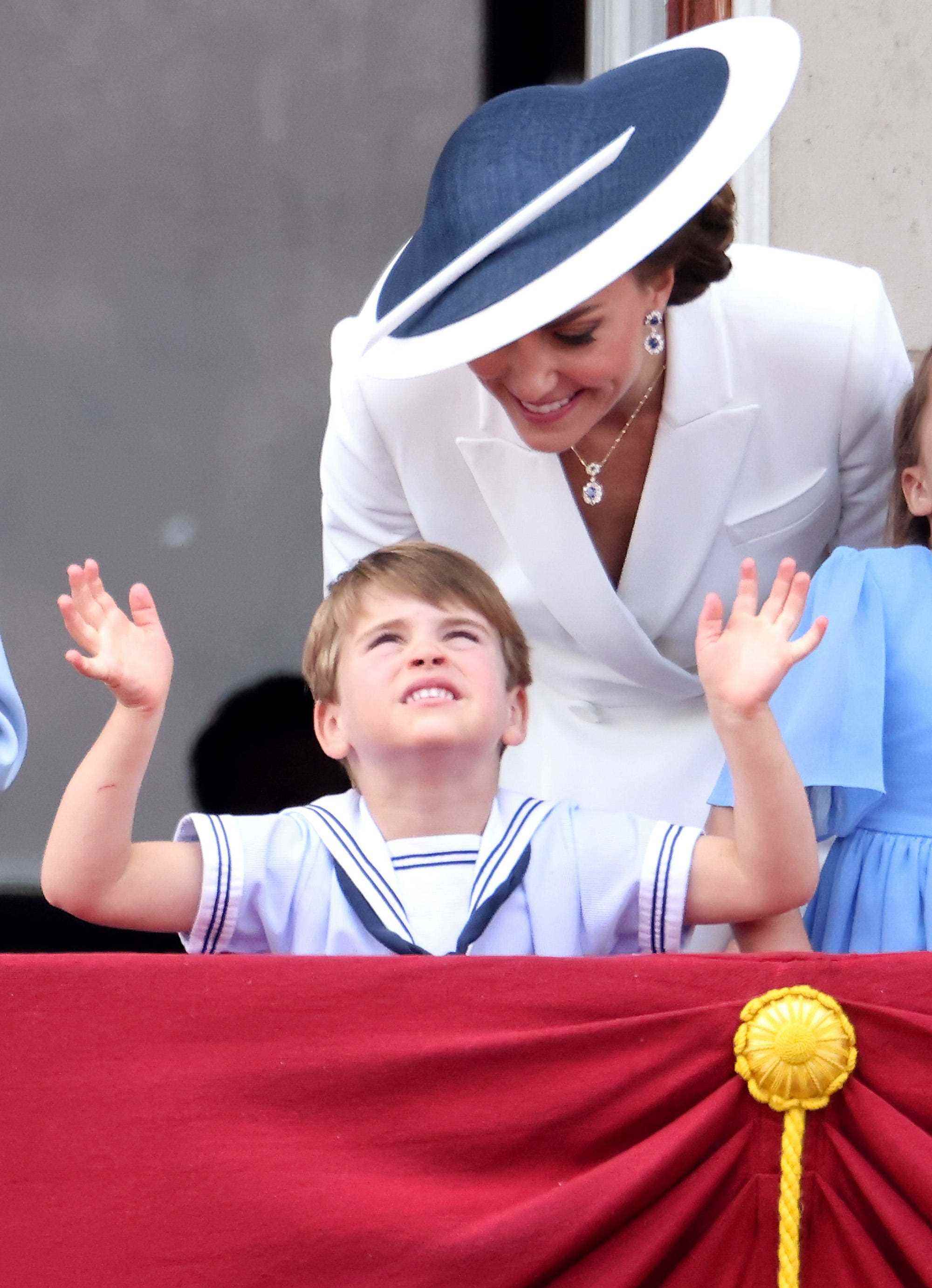 Prinz Louis und Kate Middleton bei Trooping the Colour 2022.