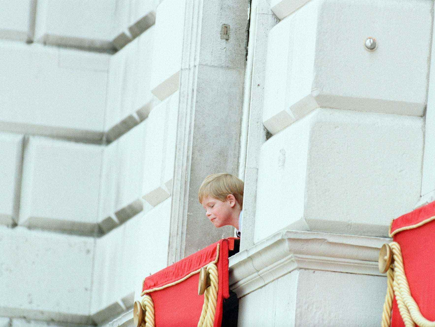 Prinz Harry bei Trooping the Colour 1990.