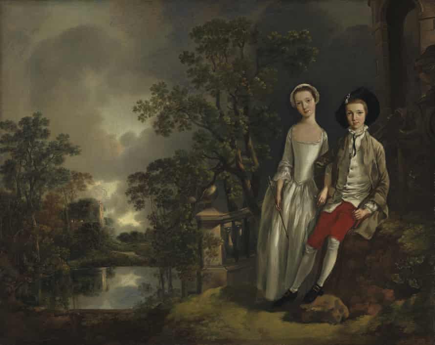 Heneage Lloyd und seine Schwester Lucy, von Thomas Gainsborough, um 1750.