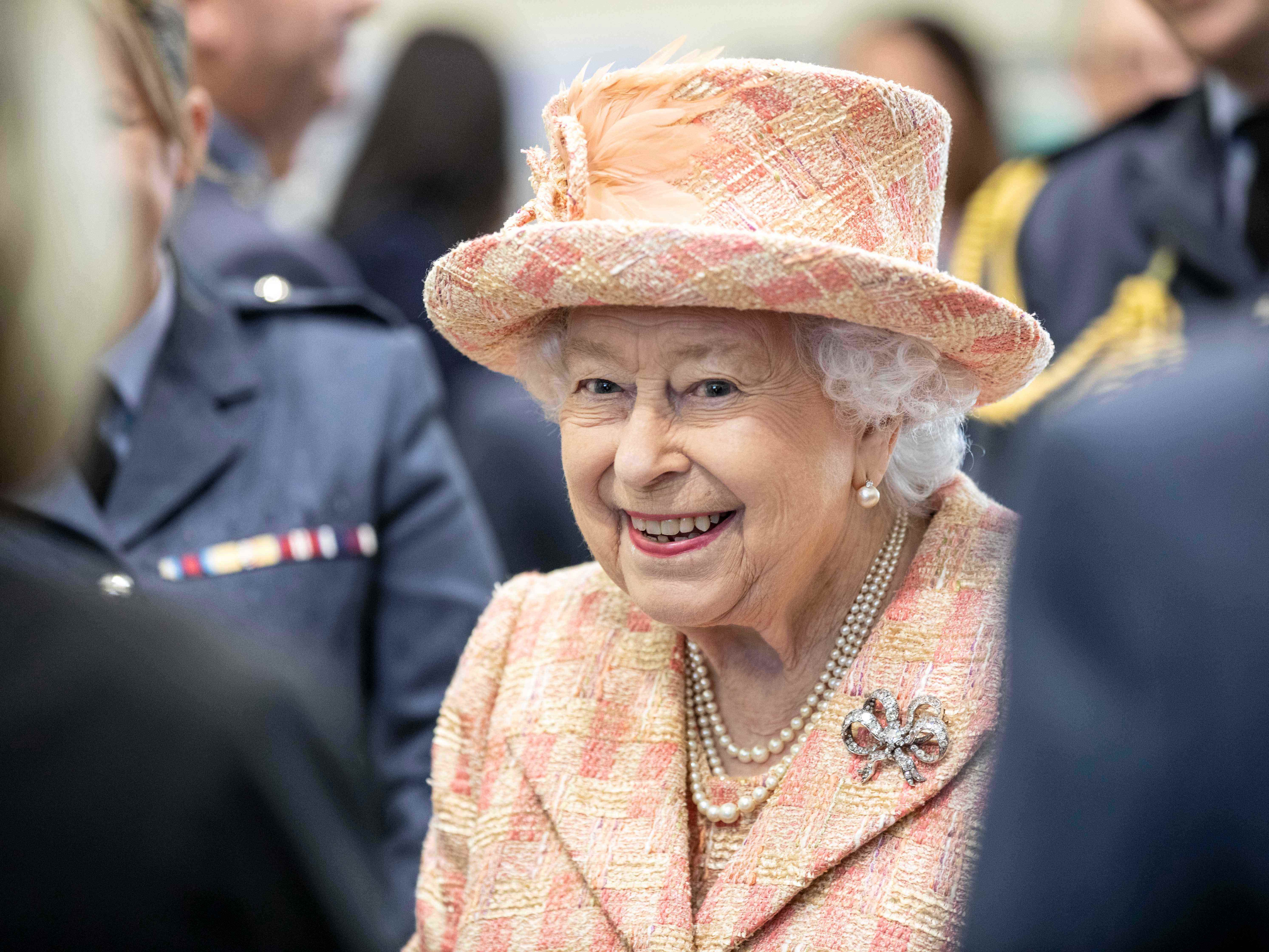 Queen Elizabeth besucht im Februar 2022 RAF Marham