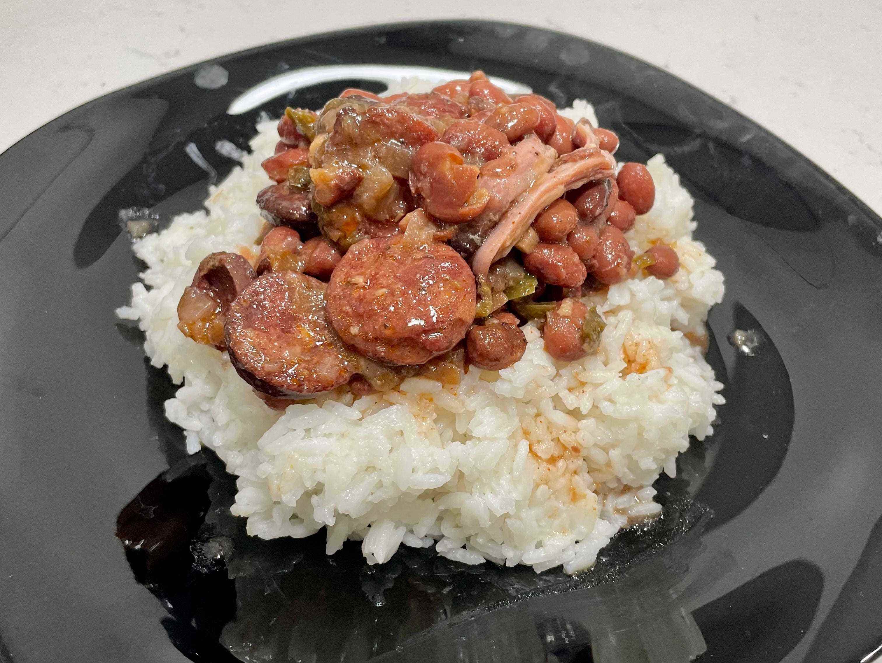 Rote Bohnen und Reis aus dem Slow Cooker