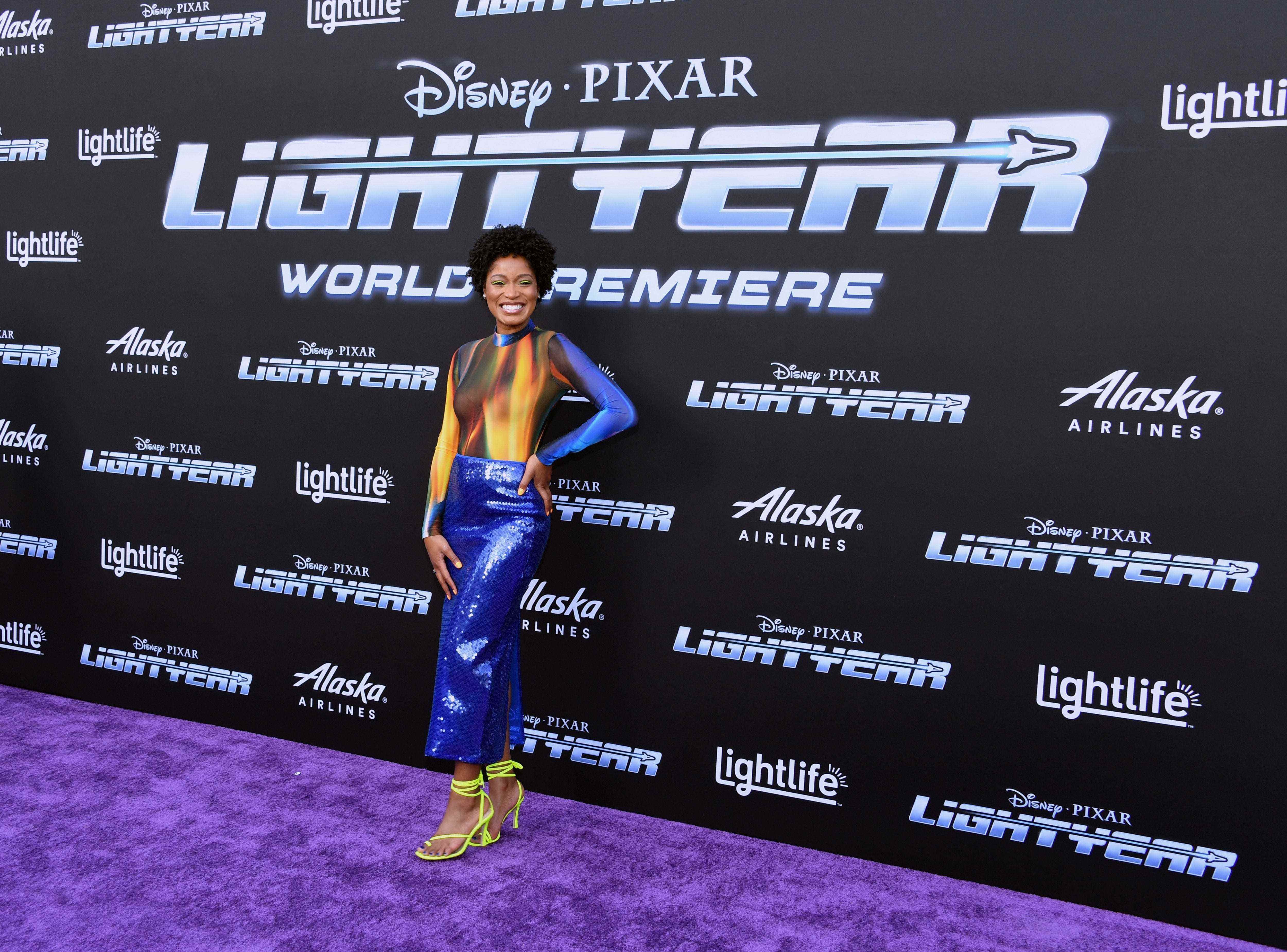 Keke Palmer besucht die „Lightyear“-Premiere von Disney und Pixar am 08. Juni 2022 im El Capitan Theatre in Los Angeles, Kalifornien.