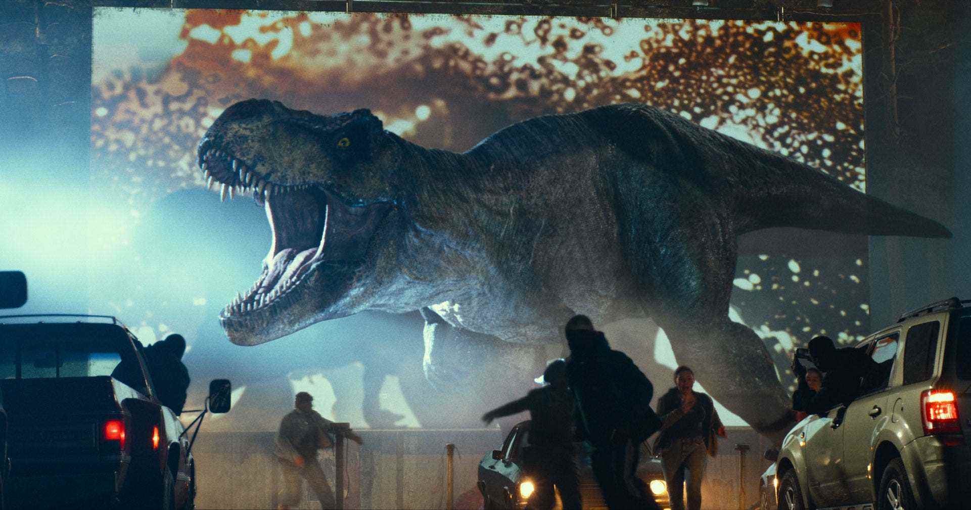 T. rex im Prolog von Jurassic World Dominion