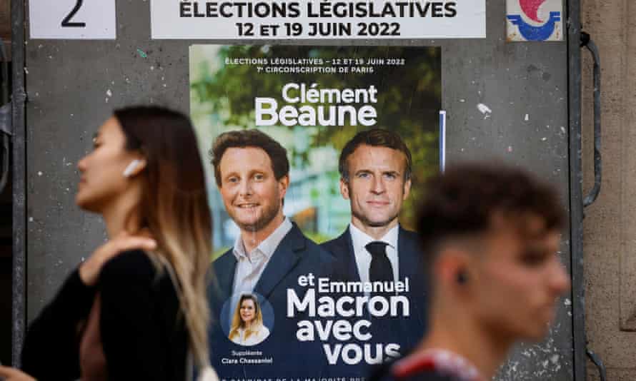 Ein Wahlplakat für Clément Beaune.