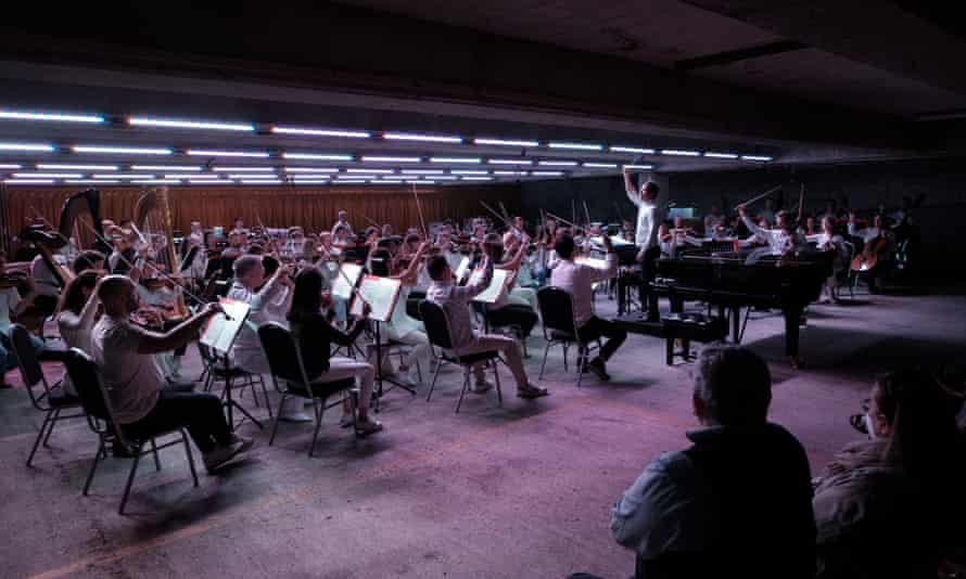 Das Philharmonia unter der Leitung von Gergely Madaras und der Pianist Samson Tsoy bei Bold Tendencies am vergangenen Wochenende.
