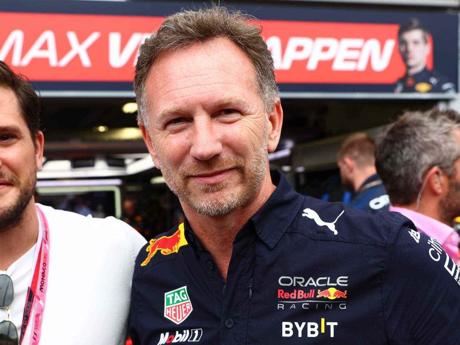 Kit Harrington und Christian Horner beim Großen Preis von Monaco
