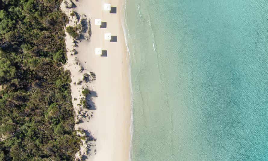 Bousoulas Strand Luftaufnahme