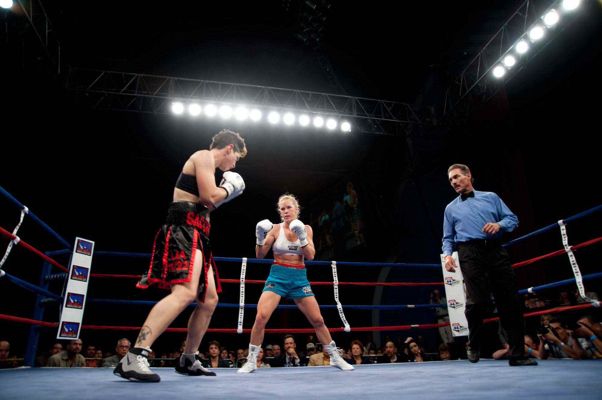 Holly Holm bei einem ihrer Boxkämpfe.