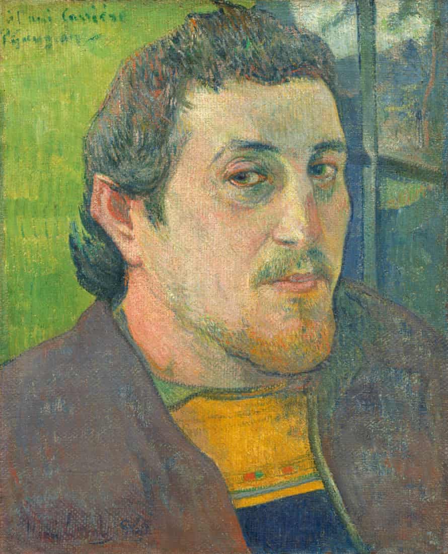 Selbstbildnis, gewidmet Carrière von Paul Gauguin, 1888.