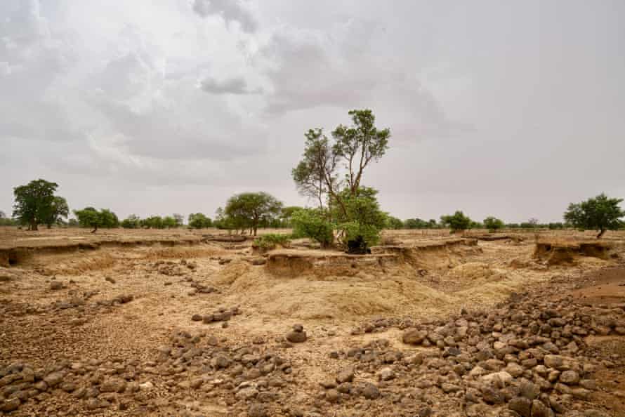 Ein trockenes Flussbett in der Nähe von Kaya im Norden von Burkina Faso.