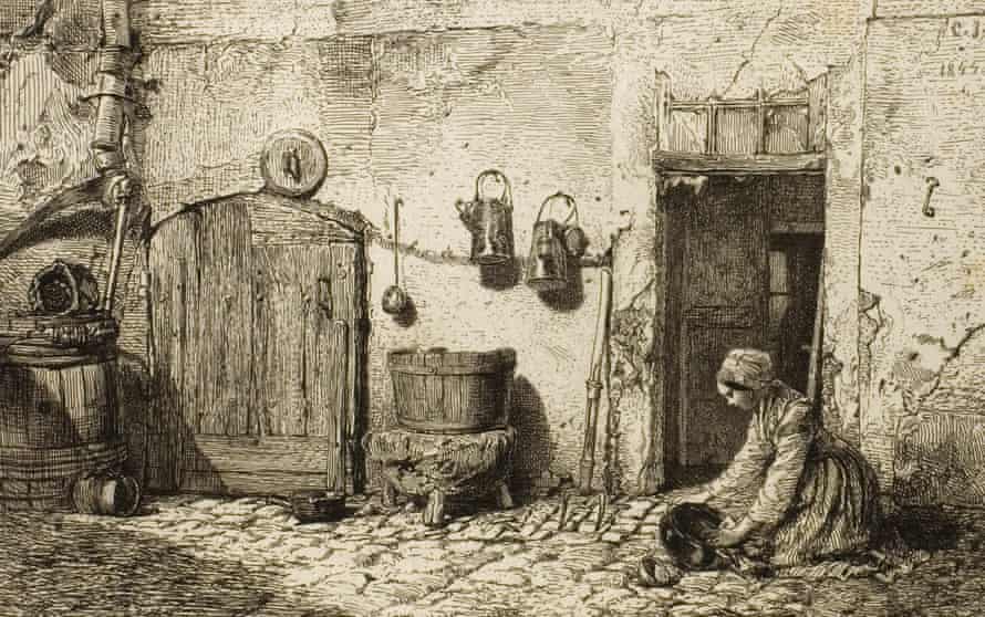 Küchenmagd, um 1844.