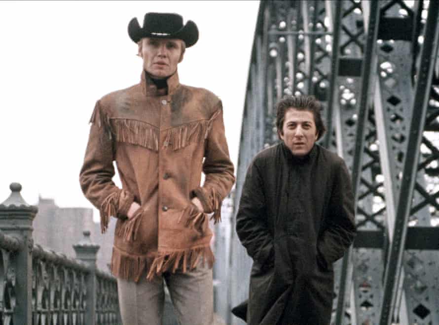 Jon Voights Joe mit Dustin Hoffmans Ratso in Midnight Cowboy (1969)