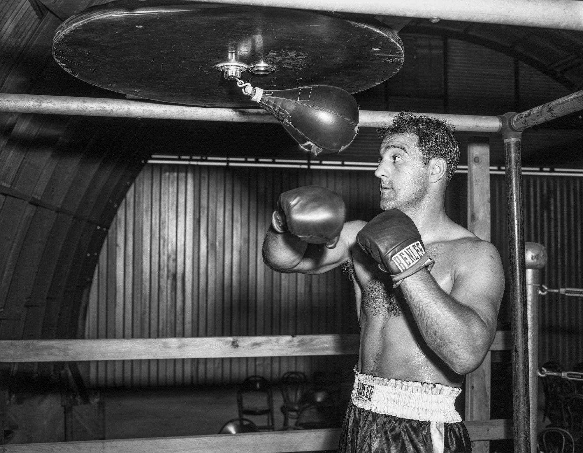 Rocky Marciano war ein kleines, aber stämmiges Schwergewicht aus den 1950er Jahren.