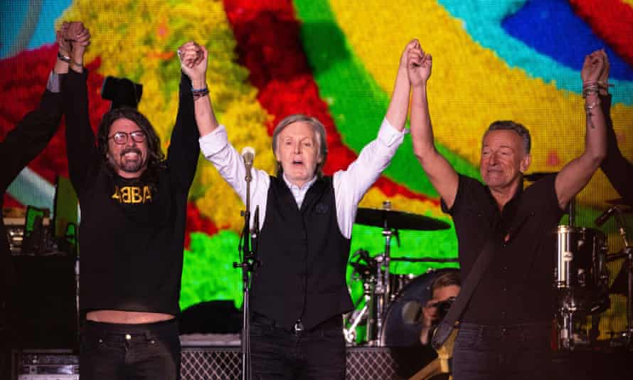 Zu Paul McCartney gesellten sich Dave Grohl und Bruce Springsteen.