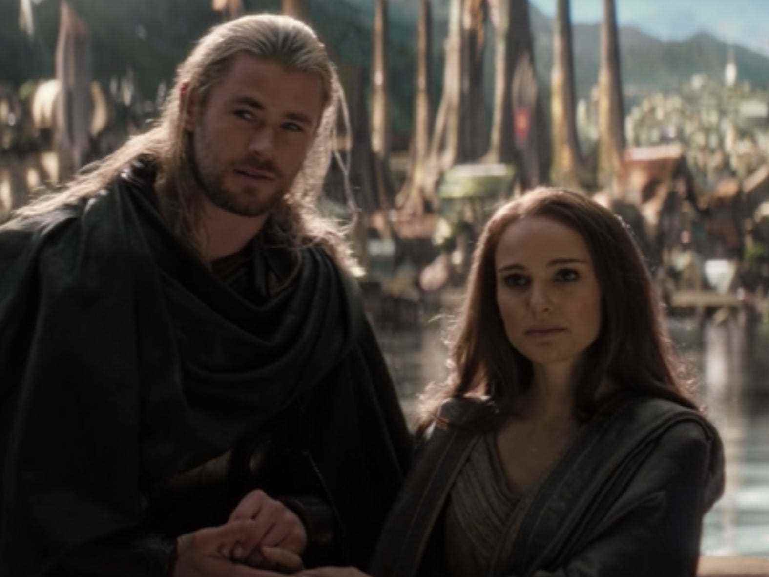 Thor und Jane in „Thor: The Dark World“.
