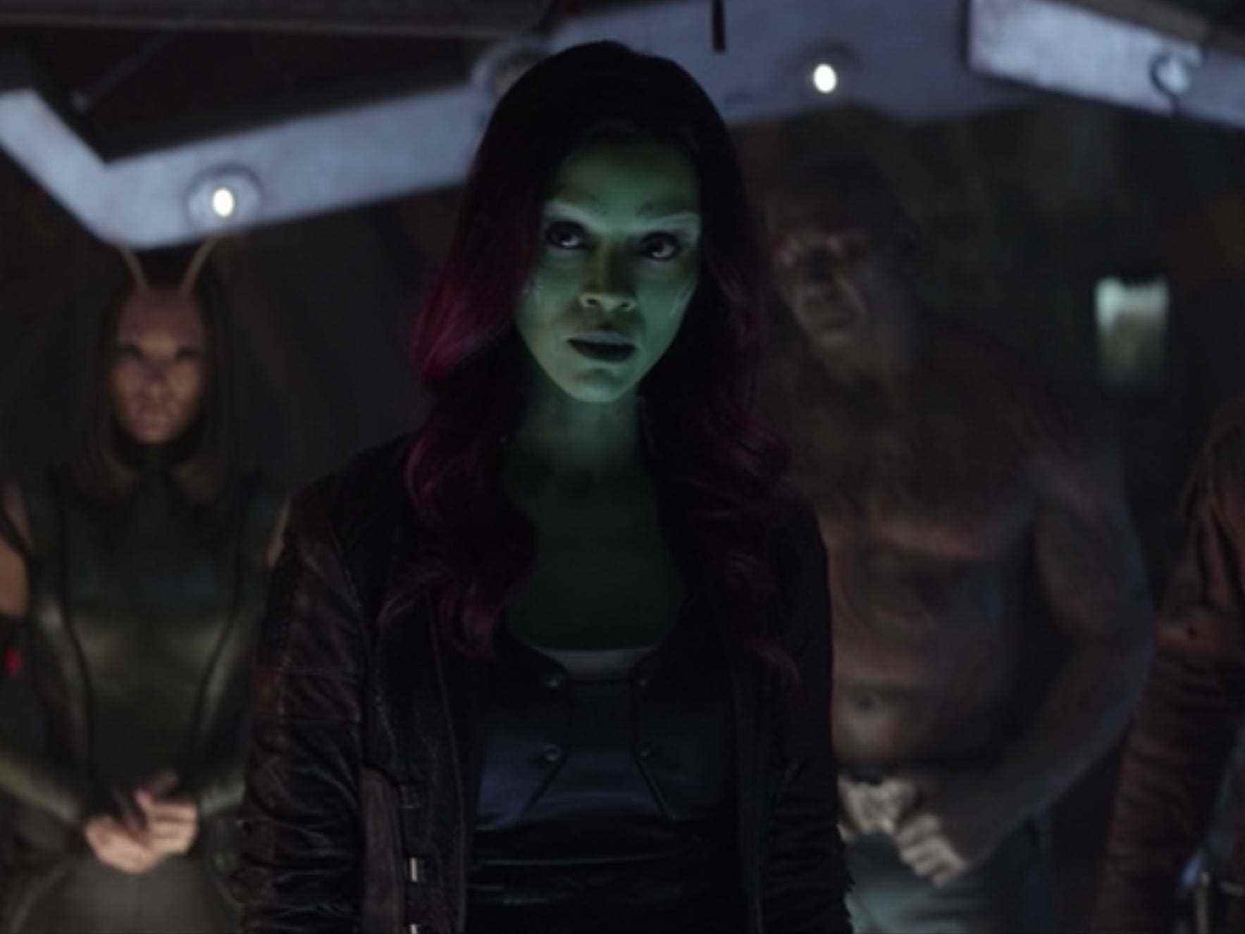 Gamora und die Guardians of the Galaxy in „Avengers: Infinity War“.