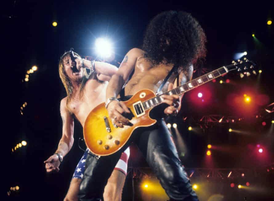 Axl Rose und Slash traten 1991 beim Rock in Rio auf.