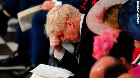 Der britische Premierminister Boris Johnson beim National Service of Thanksgiving in der St. Paul's Cathedral im Rahmen der Feierlichkeiten zum Platinjubiläum der britischen Königin Elizabeth II. in London am Freitag, den 3. 2022. 