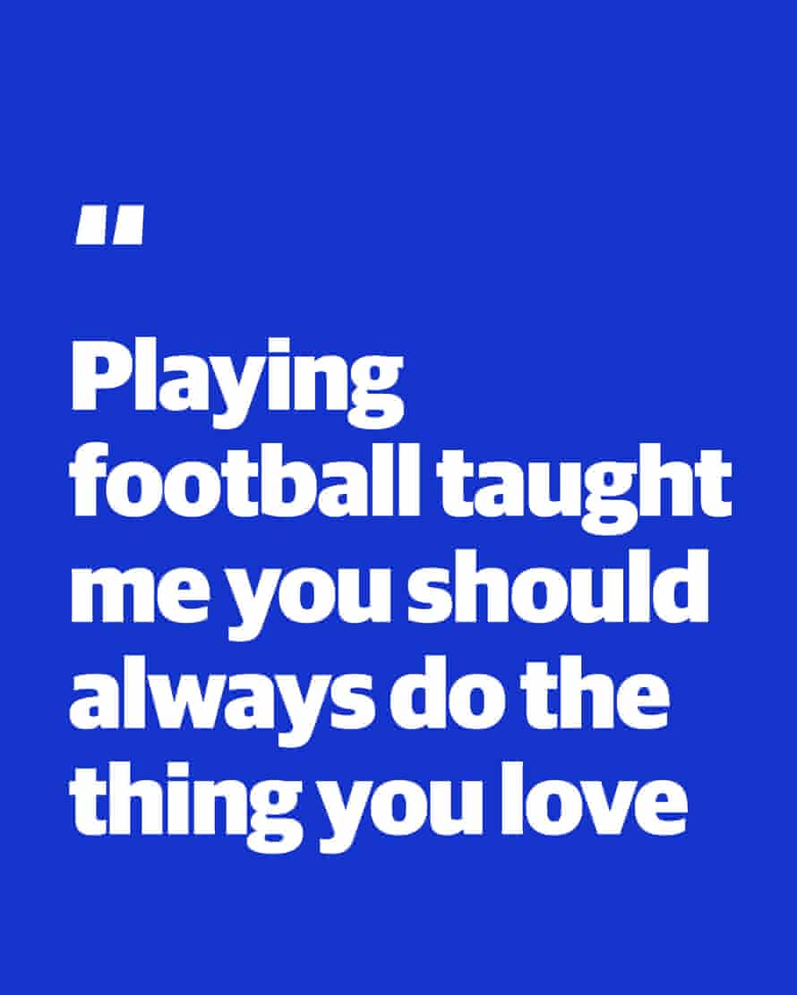 Zitat: „Beim Fußballspielen habe ich gelernt, immer das zu tun, was man liebt“