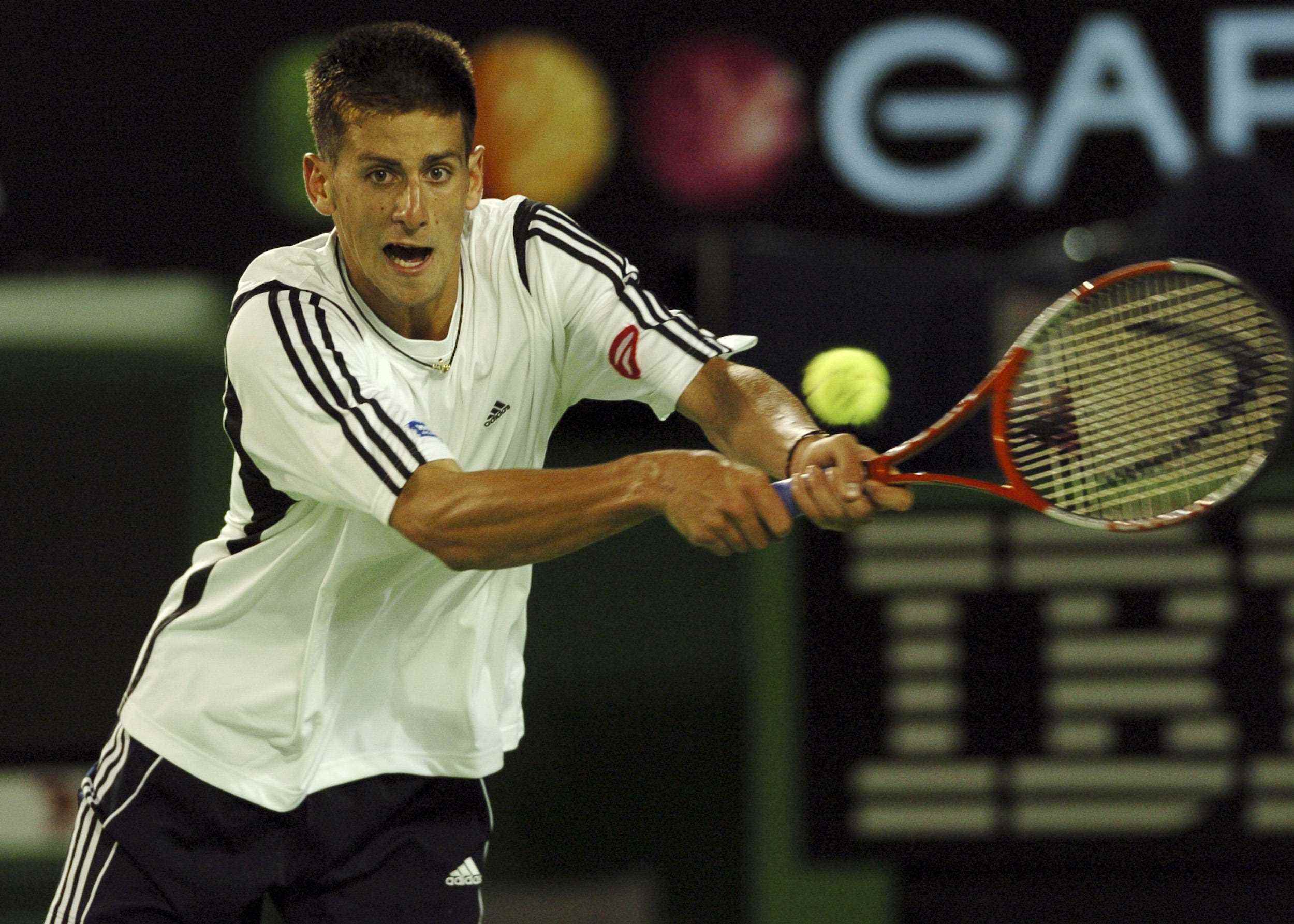 Novak Djokovic im Jahr 2005 (18 Jahre)