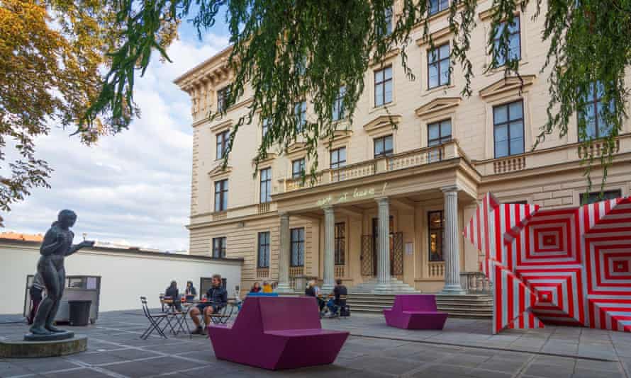 Der Prazak-Palast, Teil der Mährischen Galerie, dem zweitgrößten Kunstmuseum in der Tschechischen Republik.